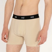 SQL Outfit Erkek Bej Boxer