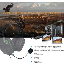 ZSZH ZJ033MR-03 19CM Stereo 3.5mm Düz Fişli Gaming Headset Mikrofon (Yurt Dışından)