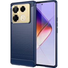 ZSZH Infinix Note 40 Pro+ 5g Için Fırçalanmış Dokulu Tpu Kılıf (Yurt Dışından)