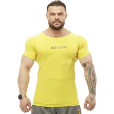 Big Sam Slim Fit Sarı Tişört Big Sam 2570