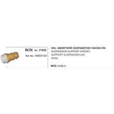 Üçel Süspansiyon Takozu Ön 31452 Orjinal Doblo 46804120 46804120 Gold