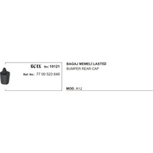 Üçel Bagaj Memeli Lastiği 10121 R12 7700523646 7700523646 Gold