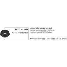 Üçel Amortisör Takozu 10484 Clıo-Iı Kango (98-) Thalıa Twıngo 7700829529 Gold