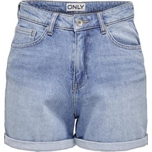 Only Onljosephıne Stretch Shorts Dnm Azg Noos 15321381 Açık Mavi