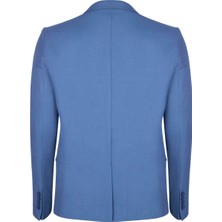 Felix Hardy Italyan Stil Slim Fit Klasik Erkek Blazer Ceket Indigo