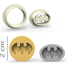 Butedo Batman Kurabiye, Bisküvi, Kolye Ucu, Mühür Kalıp Seti - 2 cm
