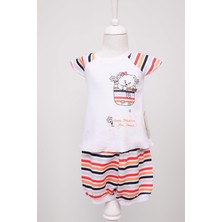 Pini Baby Reglan Kol Yazlık Bebek Takım 3579