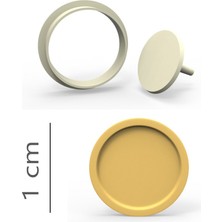 Butedo Yuvarlak Kurabiye, Bisküvi, Kolye Ucu, Mühür Kalıp Seti - 1 cm