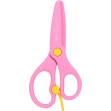 Deli Bumpees 130 mm Plastik Çocuk Makası Pembe Renkli Güvenli Kullanım için Tasarlanmış