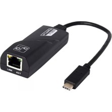 Coverzone Type-C Ethernet Adaptör 1000 Mbps Gigabit Lan Type-C To Ethernet Çevirici Type-C To RJ45 Çevirici (NRT-1049)