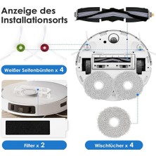 Smooth Ecovacs Deebot T20 Omni ile Uyumlu Yedek Parçalar (Yurt Dışından)