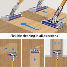 Smooth Dyson V15 Için Çift Makaralı Kafa Hızlı Çıkarılan Elektrikli Zemin Başlığı (Yurt Dışından)