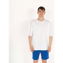 SQL Oversized Select Baskılı Erkek Beyaz T-Shirt