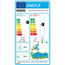 Vestel Flora Doğa 124 A++ Wifi 12000 BTU Inverter Duvar Tipi Klima