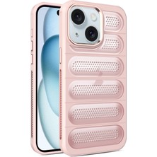 Teleplus iPhone 15 Kılıf Airmax Cooling Armor Delikli Kapak