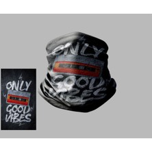 Buffalo Yazı Tasarımlı Motorcu Çok Amaçlı Outdoor Boyunluk Unisex Bandana