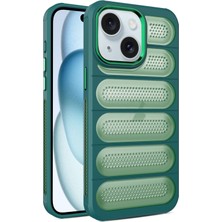 Teleplus iPhone 15 Kılıf Airmax Cooling Armor Delikli Kapak