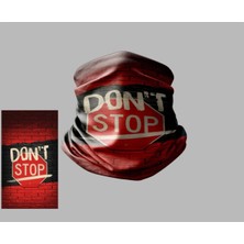 Yazı Tasarımlı Motorcu Çok Amaçlı Outdoor Boyunluk Unisex Bandana