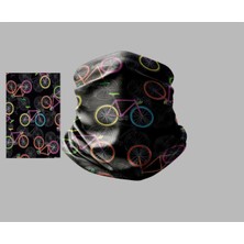 Bisiklet Tasarımlı Motorcu Çok Amaçlı Outdoor Boyunluk Unisex Bandana