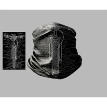 Buffalo Bisiklet Tasarımlı Motorcu Çok Amaçlı Outdoor Boyunluk Unisex Bandana