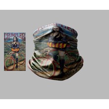 Buffalo Bisiklet Tasarımlı Motorcu Çok Amaçlı Outdoor Boyunluk Unisex Bandana