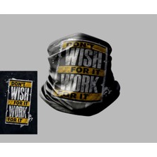 Buffalo Yazı Tasarımlı Motorcu Çok Amaçlı Outdoor Boyunluk Unisex Bandana