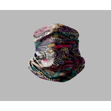 Buffalo Karışık Çok Desenli Tasarımlı Motorcu Çok Amaçlı Outdoor Boyunluk Unisex Bandana