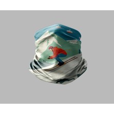 Kayak & Dağ Tasarımlı Motorcu Çok Amaçlı Outdoor Boyunluk Unisex Bandana