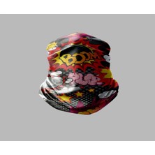 Buffalo Karışık Çok Desenli Tasarımlı Motorcu Çok Amaçlı Outdoor Boyunluk Unisex Bandana