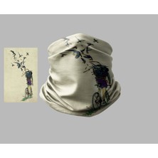 Buffalo Bisiklet Tasarımlı Motorcu Çok Amaçlı Outdoor Boyunluk Unisex Bandana