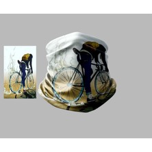 Bisiklet Tasarımlı Motorcu Çok Amaçlı Outdoor Boyunluk Unisex Bandana
