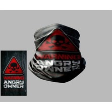 Buffalo Yazı Tasarımlı Motorcu Çok Amaçlı Outdoor Boyunluk Unisex Bandana