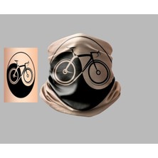 Bisiklet Tasarımlı Motorcu Çok Amaçlı Outdoor Boyunluk Unisex Bandana