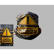 Buffalo Yazı Tasarımlı Motorcu Çok Amaçlı Outdoor Boyunluk Unisex Bandana