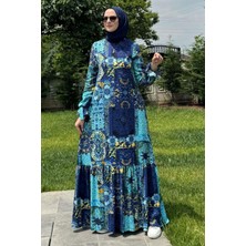 Rabia Şamlı Nehir Elbise Saks