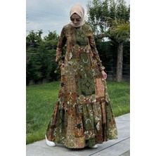 Rabia Şamlı Nehir Elbise Yeşil