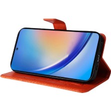 Mellow Shop Samsung Galaxy A55 5g Pu Deri Manyetik Kapak Kart Yuvası ile (Yurt Dışından)