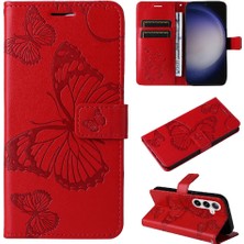 Mellow Shop Samsung Galaxy S24 Artı Darbeye Kapak Flip Kickstand Pu ile (Yurt Dışından)