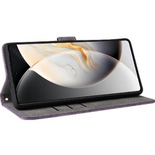 Mellow Shop Tecno Camon 30 5g/cl7 Pu Deri Rfid Engelleme Kartı Yuvaları Için Kılıf Kapak (Yurt Dışından)