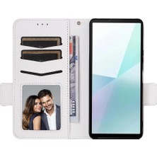 Mellow Shop Xperia 10 Vi 2024 Kart Yuvaları Için Kılıf Tutucu Manyetik Yan Toka Cüzdan (Yurt Dışından)