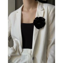 Chance Gift Elegant Iğneli Yaka Çiçeği Kumaş Çiçek Broş Kumaş Yaka Gülü Ceket Elbise Şapka Için Şık Aksesuar