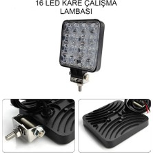 NKT GROUP 1 Adet 16 Ledli Off Road Sis Farı Çalışma Lambası 12 Volt