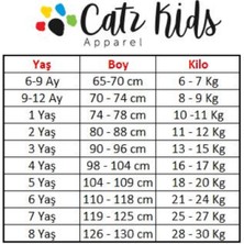 Catz Kids Krem Keten Yelekli Askılı Takım 4'lü Set