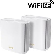 Asus Zenwifi Et8 AX6600 Wireless Tri-Band Gigabit Mesh Wi-Fi System (2-Pack, White)