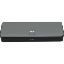 Bix PB203 20000MAH USB ve Type-C Pd 20W Çift Çıkışlı Dijital Ekranlı Powerbank Gri