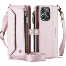 Mays Shop Iphone 14 Için Crossbody Durumda Pro Max Fermuar Faturaları Yuvası Durumda Cüzdan Kartı (Yurt Dışından)