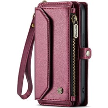 Mays Shop Iphone 14 Için Crossbody Durumda Pro Max Fermuar Faturaları Yuvası Durumda Cüzdan Kartı (Yurt Dışından)