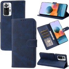 Mays Shop Cüzdan Durumda Xiaomi Redmi Için Not 10 Pro Kart Tutucu Tüm Yuvarlak Koruma (Yurt Dışından)