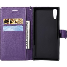 Mays Shop Sony Xperia Xz Için Flip Case Yüksek Kalite Deri Klasik Düz Renk ile (Yurt Dışından)