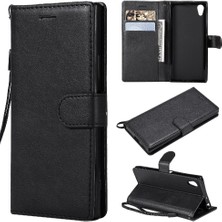 Mays Shop Kart Yuvası ile Sony Xperia Xa1 Için Flip Case Yüksek Kalite Deri Klasik (Yurt Dışından)